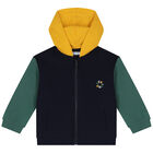 طقم أولاد بدلة رياضية باللون الأخضر ( 3 قطع), 1, hi-res